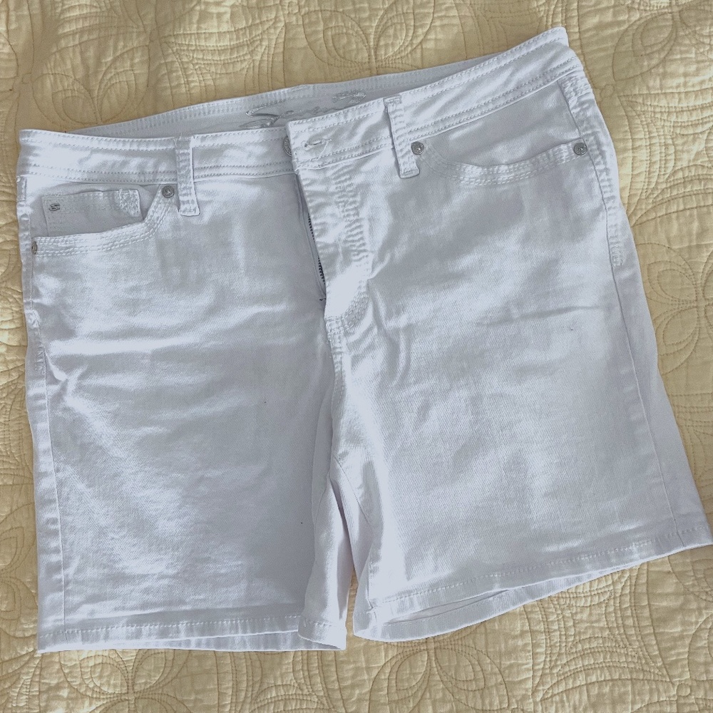 White Denim shorts